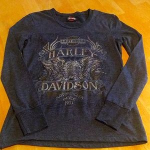 Ladies long sleeve Harley tee